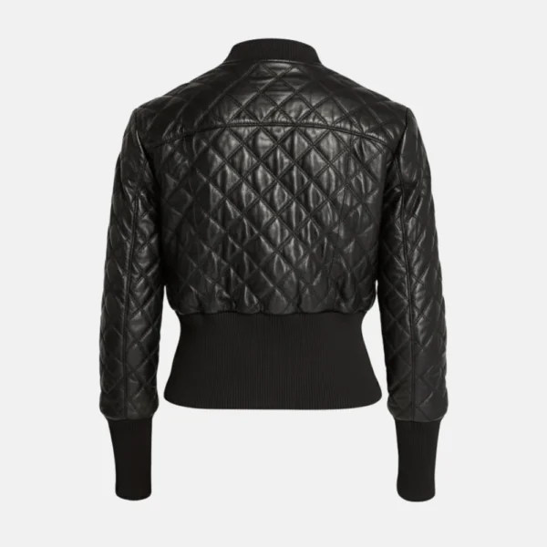 Michelle Keegan Fool Me Once Black Quilted Jacket