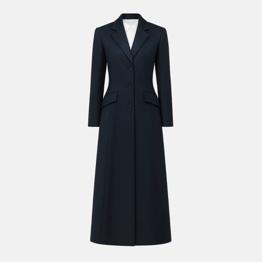 Agatha All Along Kathryn Hahn Blue Trench Coat