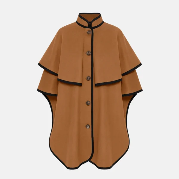 Emily In Paris Lily Collins Cape Coat