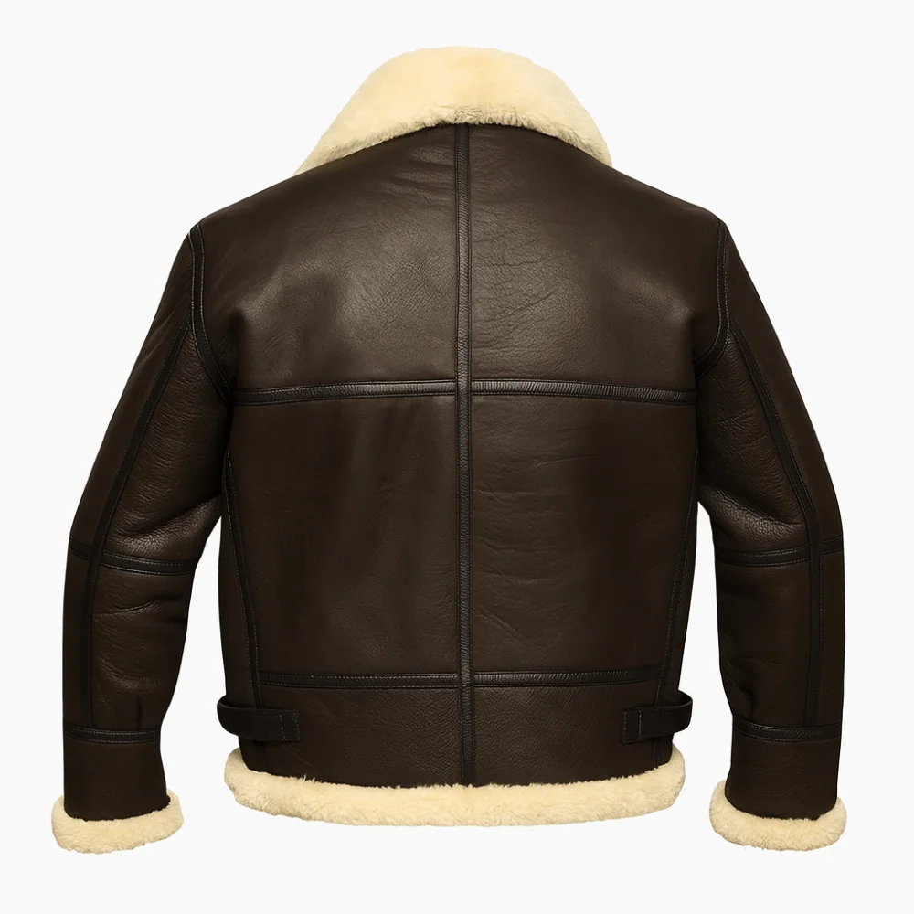 Kims Men's Vintage B3 Bomber Leather Jacket