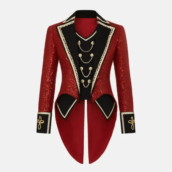 The Red Tour Taylor Swift Red Sequin Tail Coat