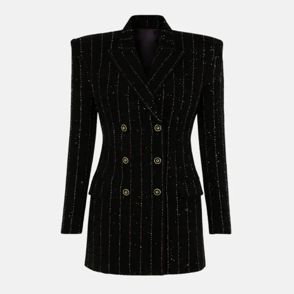 Taylor Swift Black Sequin Blazer
