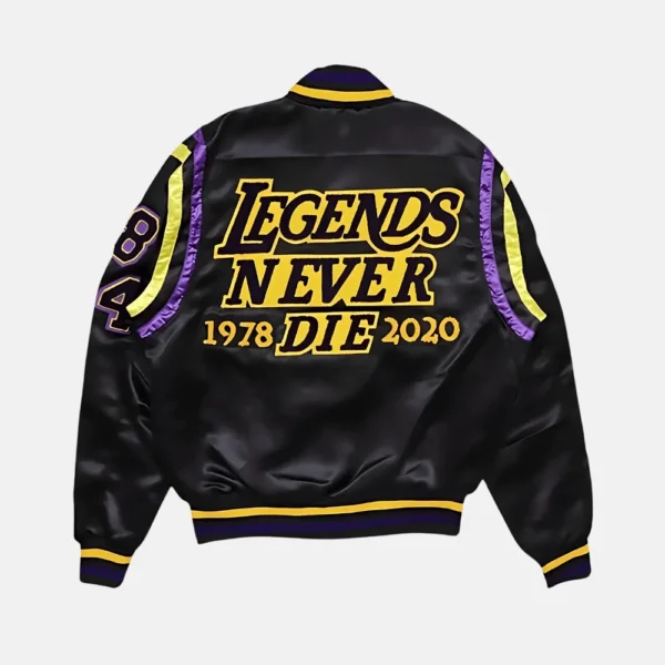 Lakers Black Mamba Hall of Fame Kobe Bryant Varsity Jacket