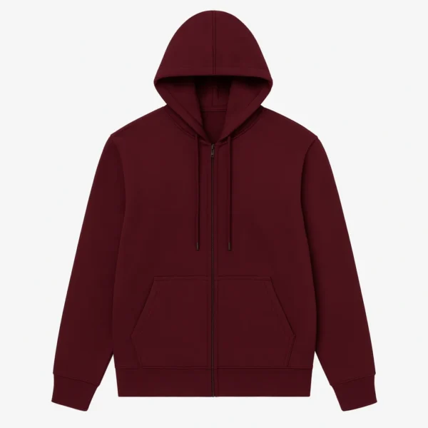 Euphoria Rue Ben­nett Burgundy Hoodie