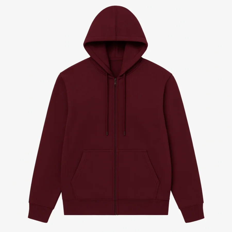 Euphoria Rue Ben­nett Burgundy Hoodie
