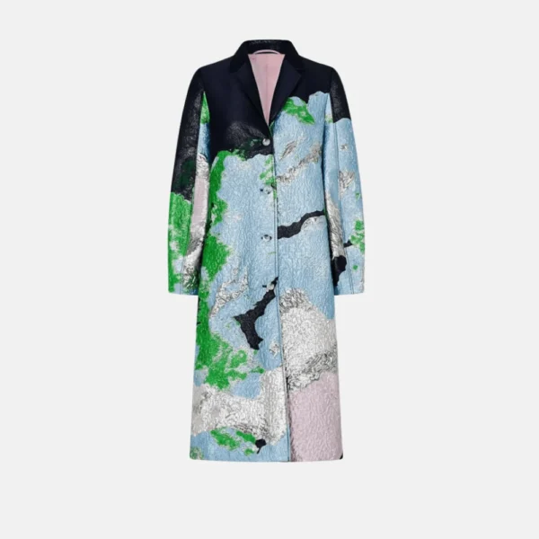 Emily in Paris S4 Lily Collins Jacquard Coat