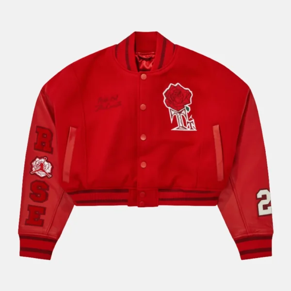 Teyana Red Varsity Jacket