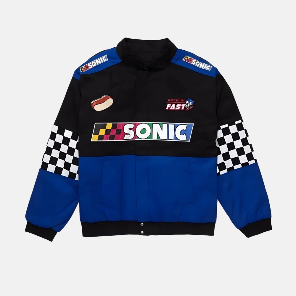 Sonic the Hedgehog Checkered Racing Jacket