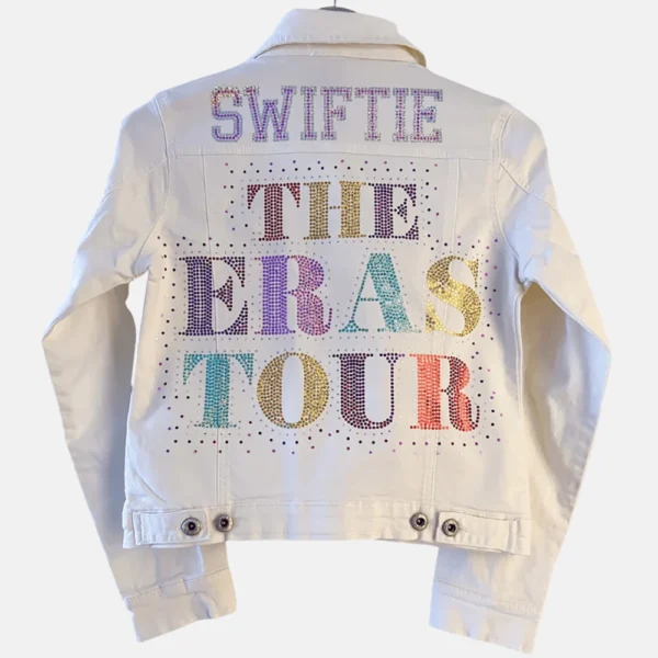 The Eras Tour White Denim Jacket