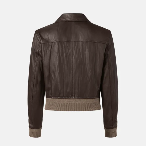 Charlie Poker Face Brown Bomber Jacket