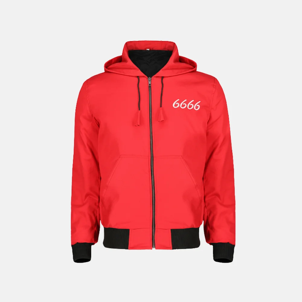 Jimmy 6666 Red Ranch Hooded Jacket