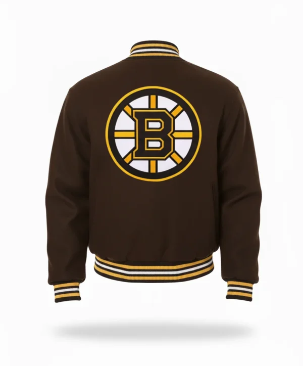 Boston Black Wool Bomber Jacket