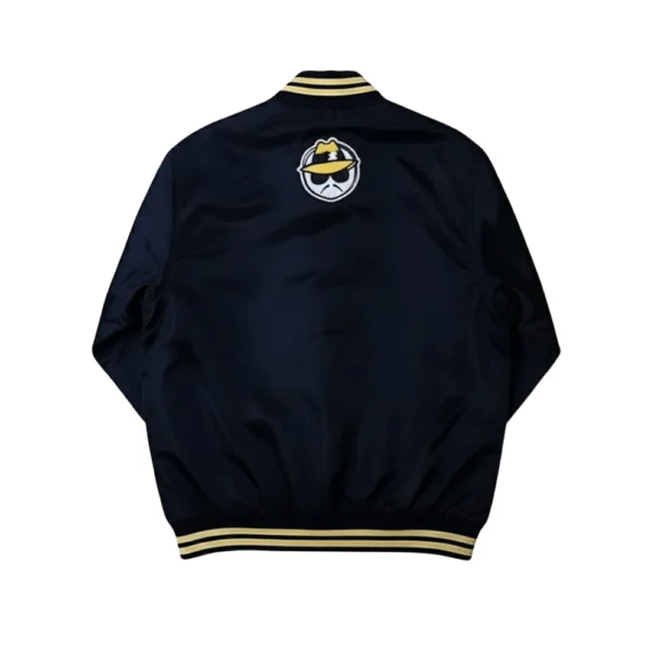 Lowrider Black Satin Varsity Jacket