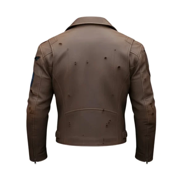 Captain America Brown Leather Jacket