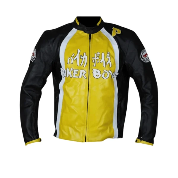 Derek Luke aka Biker Boyz Kid Yellow Motorcycle Jacket