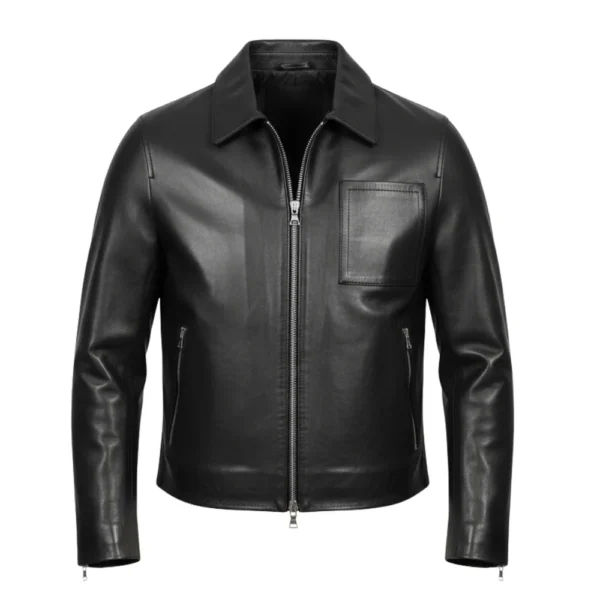 A Very Jonas Christmas Movie Nick Jonas Black Leather Jacket
