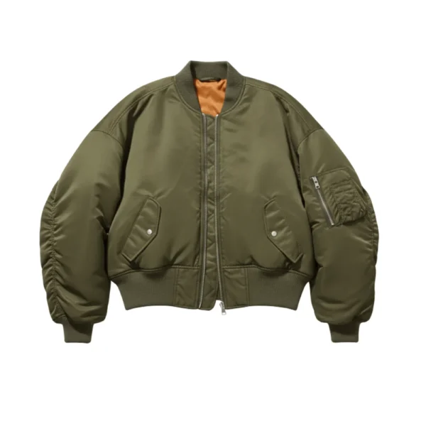 Alesha Dixon Oversized Green Bomber Jacket