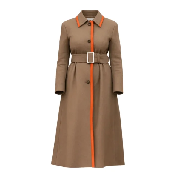 Halloween 2025 Melania wool Trench Coat