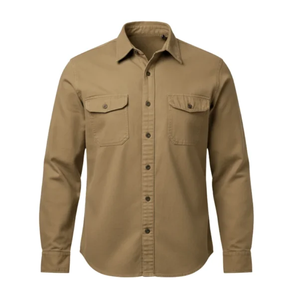 Untamed Eric Bana Kyle Turner Brown Cotton Shirt