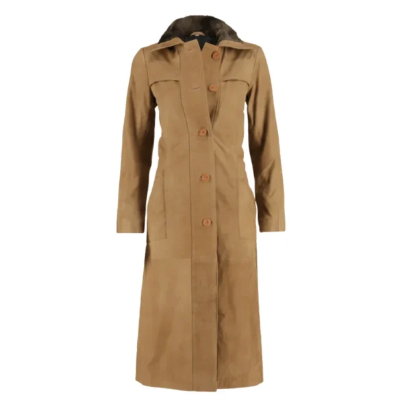 Yellowstone Kelly Reilly Brown Long Coat