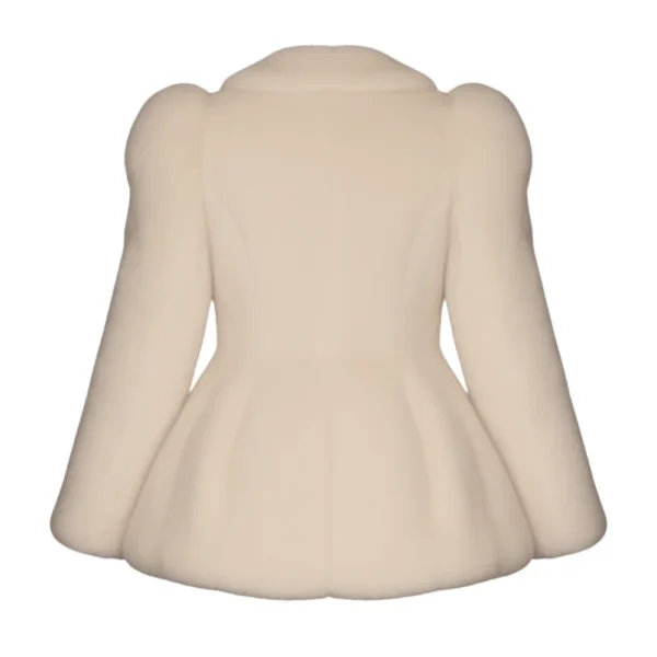 Kendall Jenner Off white Fur Coat