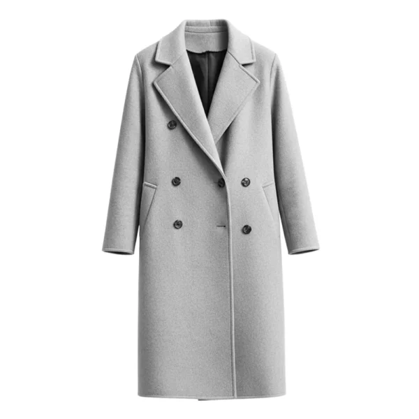 The Copenhagen Test Melissa Barrera Double Breasted Grey Coat