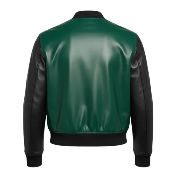Holt Men’s Green Leather Bomber Jacket