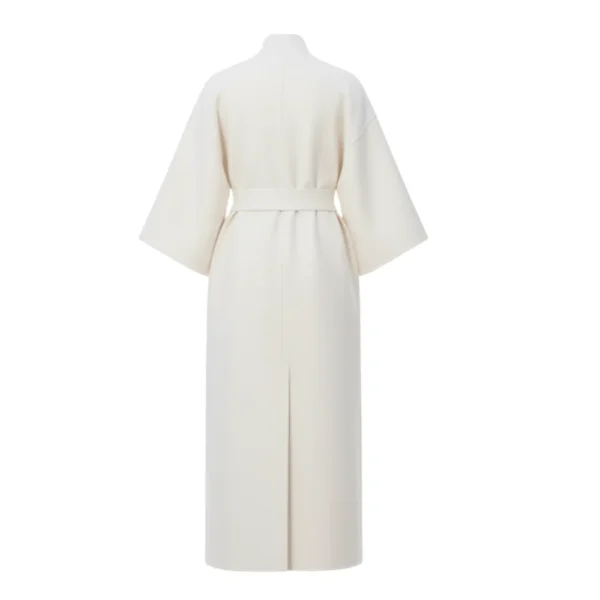 First Lady Melania Off White Wool Coat
