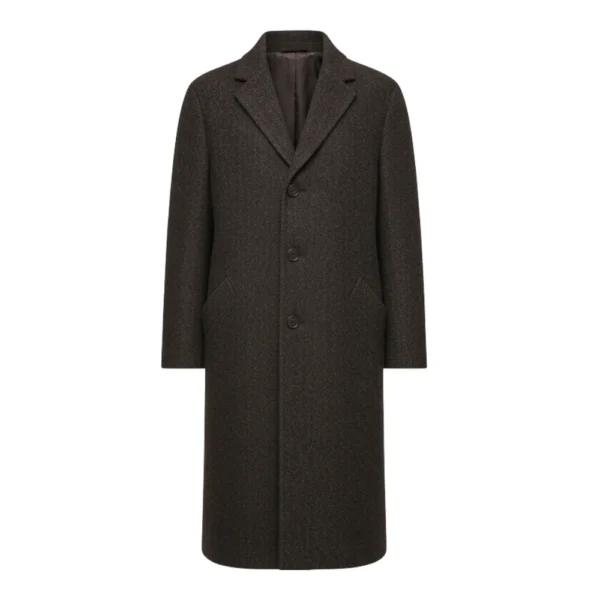 C.B. Strike Tom Burke Brown Coat