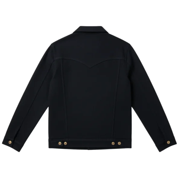 Francis Men’s Suede Black Trucker Jacket