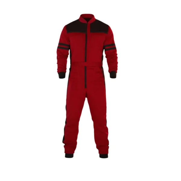 The Running Man Glen Powell Red JumpSuit