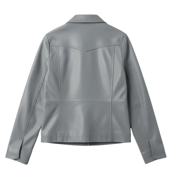 Law & Order Special Victims Unit Mariska Hargitay Grey Leather Jacket