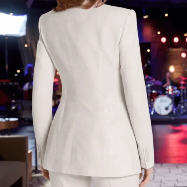 Reba McEntire White Sequin Blazer