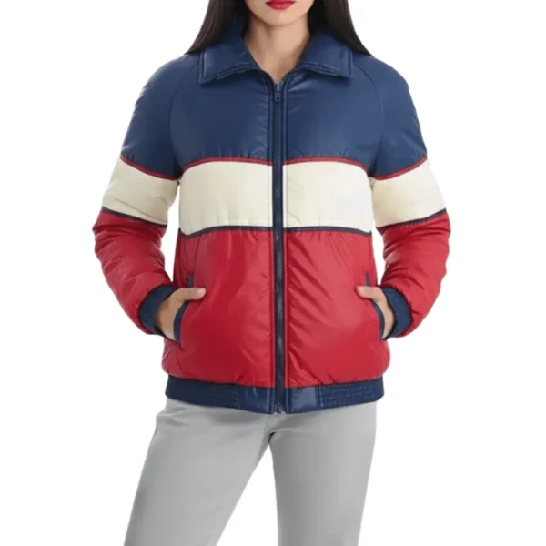 Vintage 70s Color Block Puffer Jacket