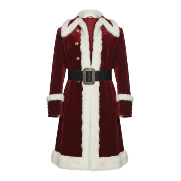 Dashing Through the Snow Lil Rel Howery Red Santa Claus Coat