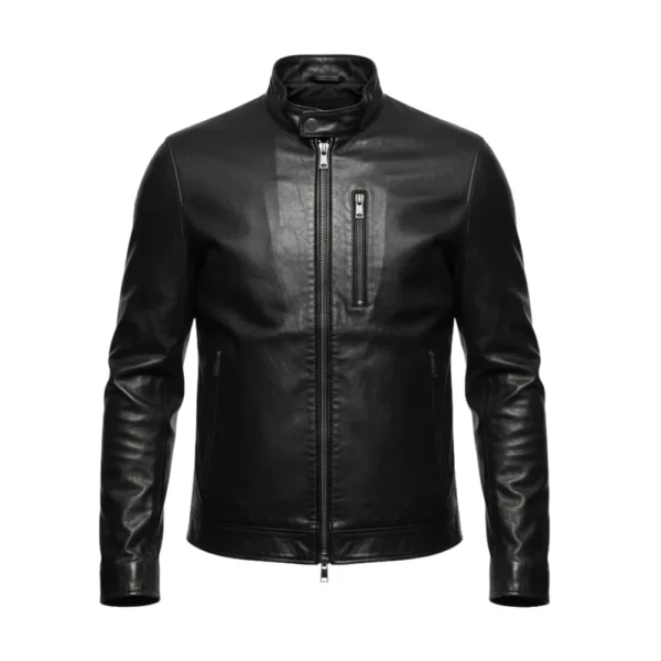 The Copenhagen Test Simu Liu Black Leather Jacket