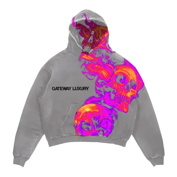 Gateway Luxury Pullover Grey Hoodie