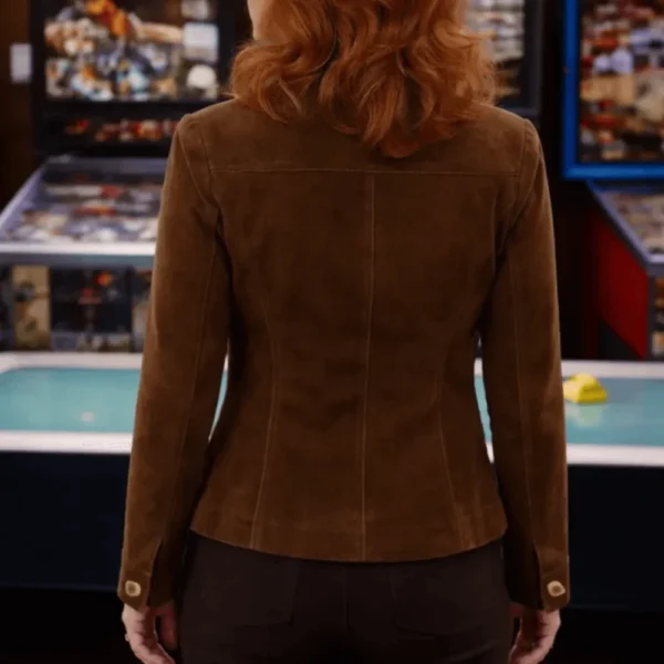 Happy’s Place S01 Reba McEntire Brown Suede Jacket
